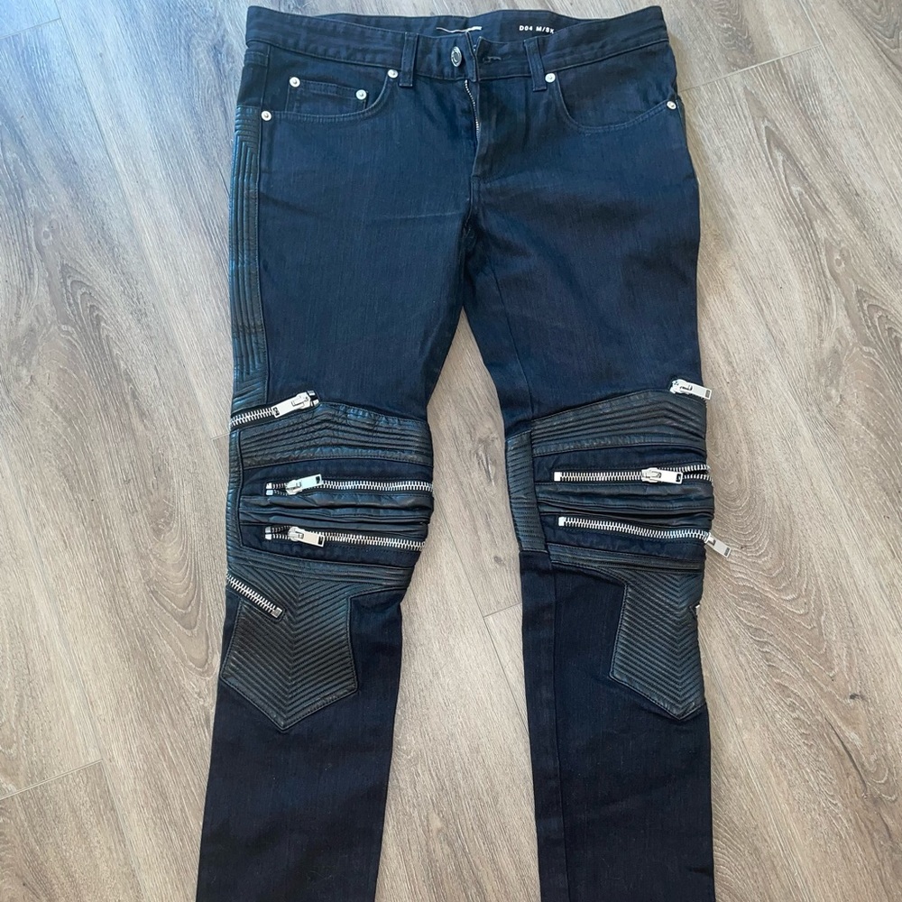 Saint Laurent Men’s biker jeans